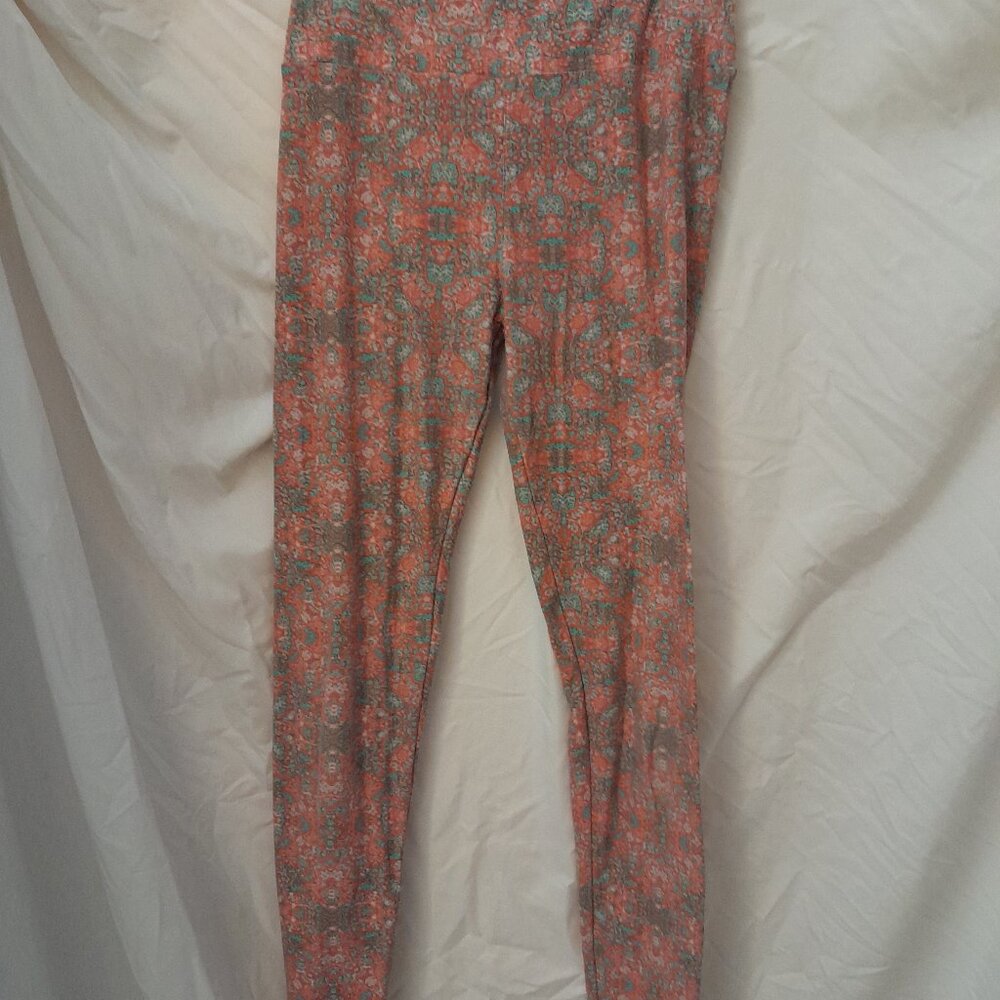 Orange LuLaRoe Leggings. One Size.